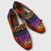 Fallon™ | Mocassins léopard marron